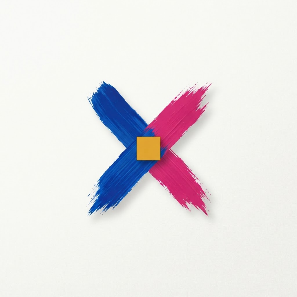 RULEX logo — māksliniecisks X